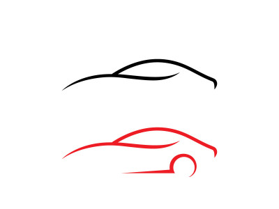 Abstract car logo design template V4
