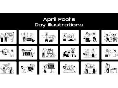 25 April Fool’s Day Illustrations