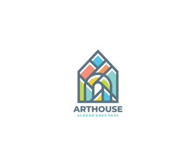 artistic house interior logo