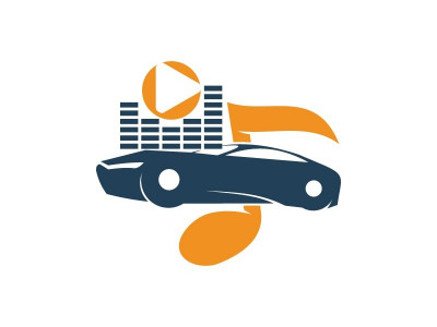 Audio Car Logo Vector Template Icon Symbol