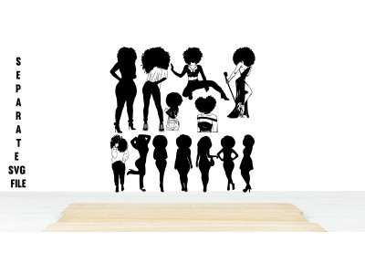 Balck Women svg, Fashion SVG,