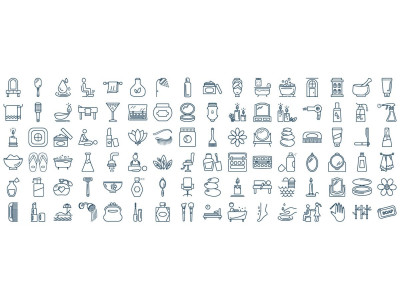 Beauty and Spa Vector icons