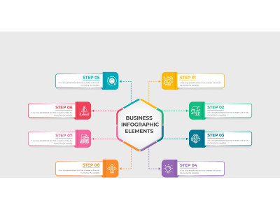 Business infographic diagram design