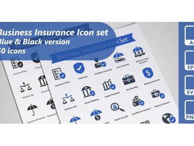 Business Insurance Icon Set