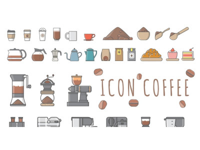 Coffee Iconset Template