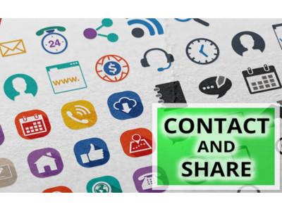 Contact and Share Icon Set