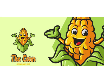 Corn Mascot Logo - Corn Mascot Logo