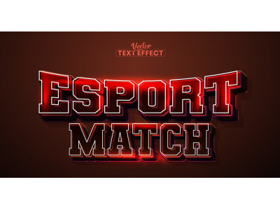 Esport Match - Editable Text Effect, Team And Sport Text Style, Graphics Illustration