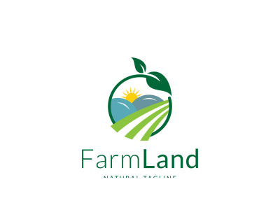 Farm Land Modern Agriculture Logo
