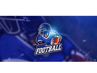 Football Blue - Mascot & Esport Logo