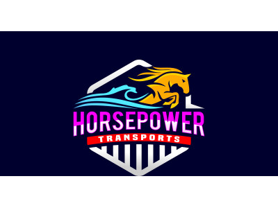 Horse Power Coastal Transport Logistic Logo
