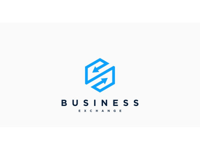 Letter S Exchange Arrow Trade Transfer Logo