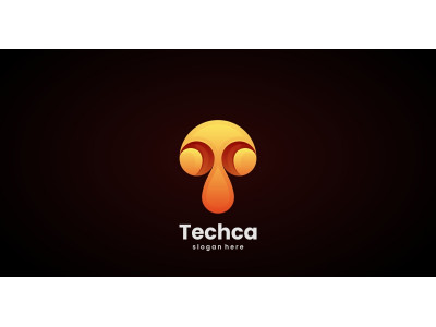 Letter T Gradient Logo Style