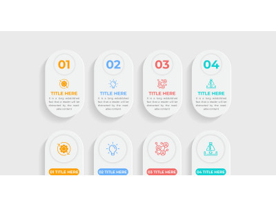 Modern workflow info graph chart vector