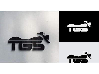 Motorcycle TGS Letter Logo Design