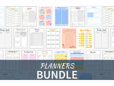 Personal Planners Template Bundle