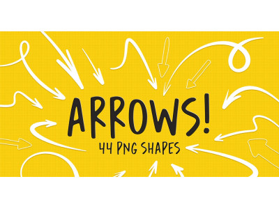 44 PNG Hand Drawn Arrows Objects