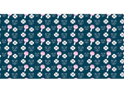 Seamless kid's pattern background vector