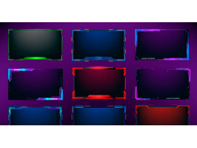 Twitch stream overlay package including facecam overlay design , offline, starting soon