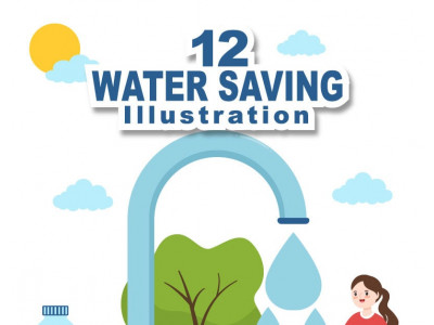 12 Water Saving Illustration