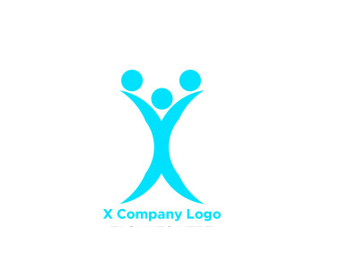 X Letter Company Logo Template